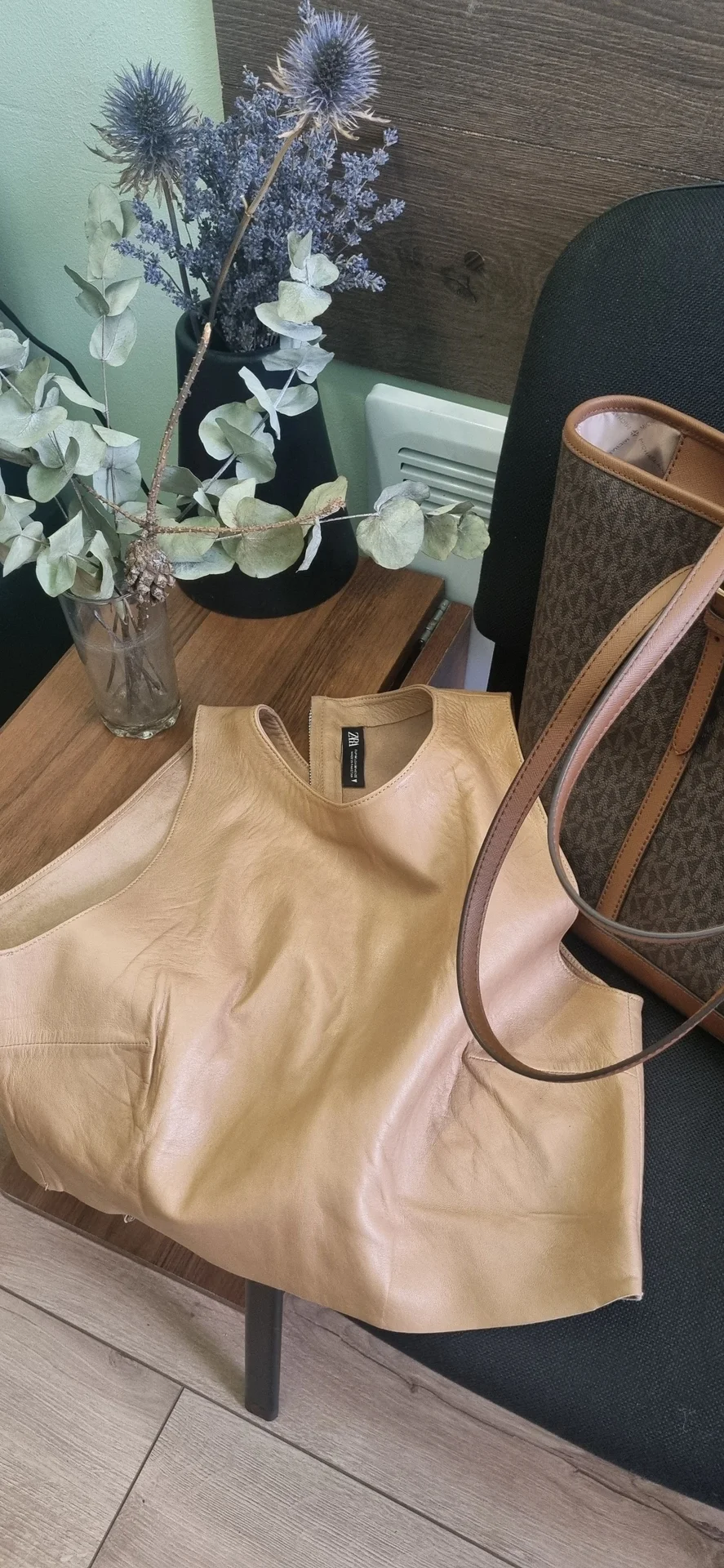 ZARA жилет натуральная кожа - изображение 1