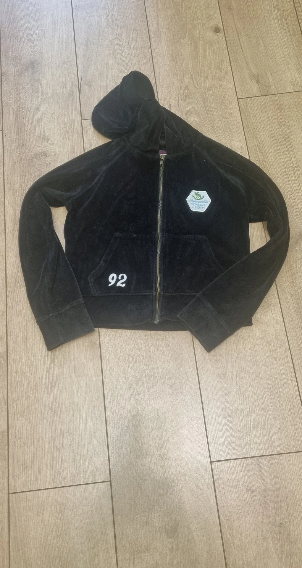 Зип-кофта, велюр, Abercrombie fitch - миниатюра 4