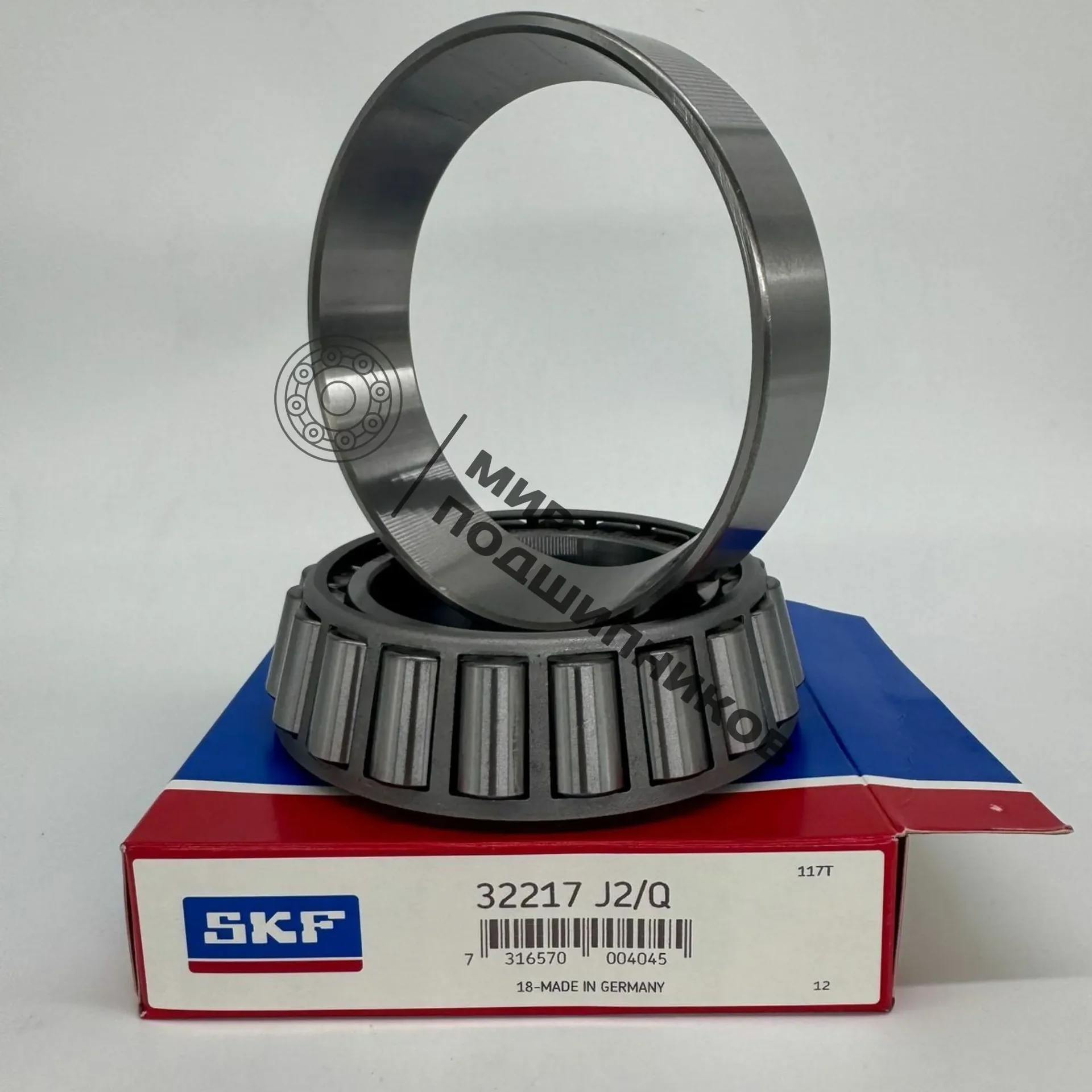 Подшипник ступицы КАМАЗ (внутренний) SKF 32217 J 2/Q (7517) 150x85x38.5 - изображение 1
