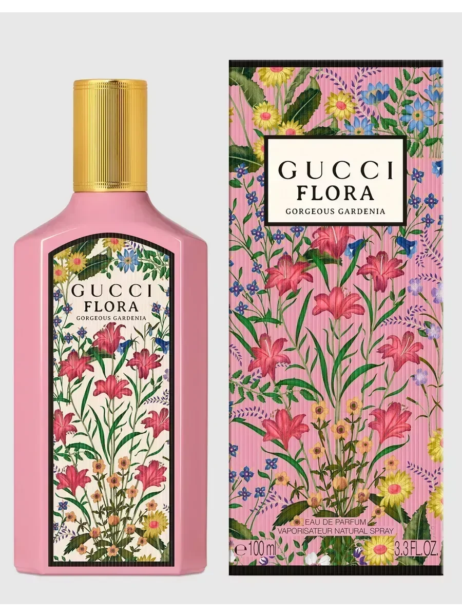 Духи Flora by Gucci Gorgeous Gardenia Флора Гуччи 100 мл - миниатюра 2