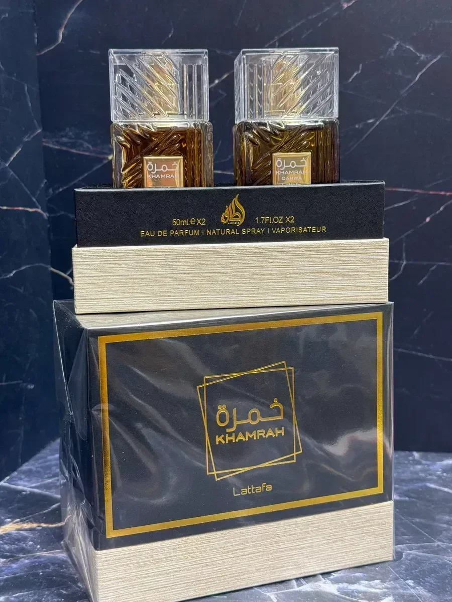 Духи набор Khamrah Lattafa 2*50мл 100ml - изображение 1