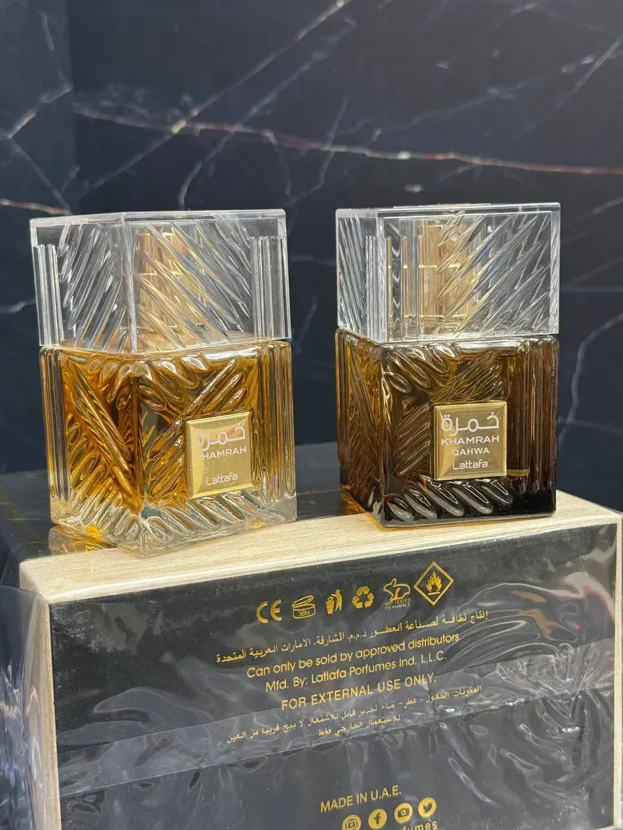 Духи набор Khamrah Lattafa 2*50мл 100ml - миниатюра 4