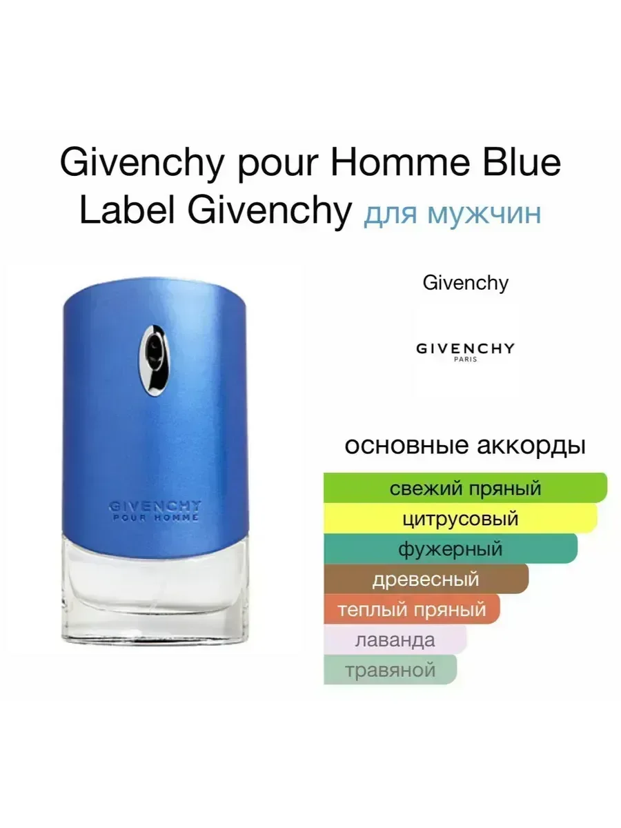 Духи мужские Givenchy pour Homme Blue Label 100 мл - миниатюра 3