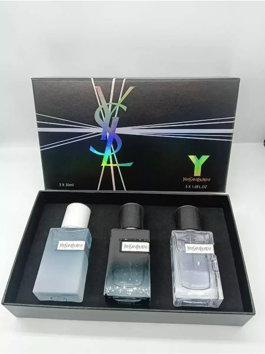 Набор духов YVES SAINT LAURENT 3 шт*30 мл мужские - миниатюра 2