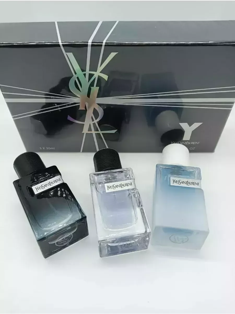 Набор духов YVES SAINT LAURENT 3 шт*30 мл мужские - миниатюра 3