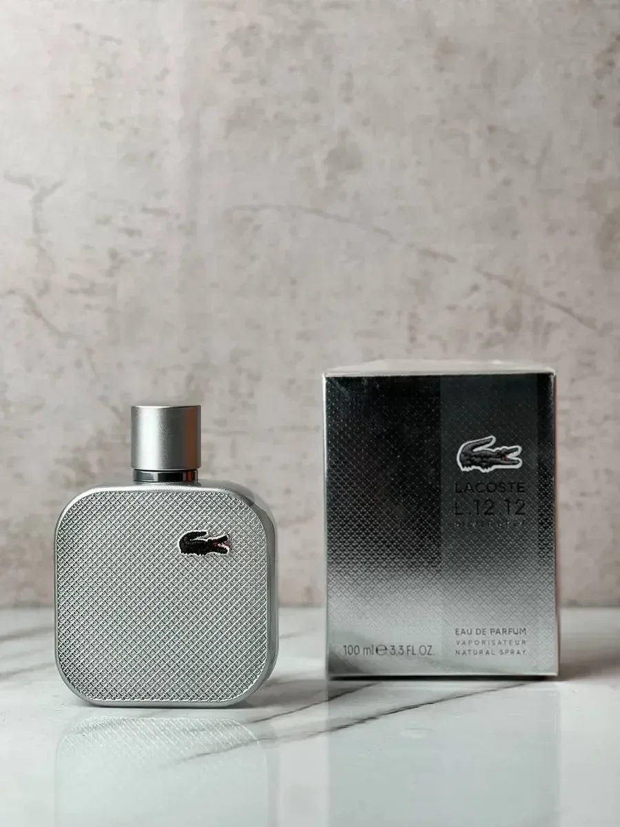 Духи LACOSTE L.12.12 Silver Grey Лакост Л 12 12 100 мл - миниатюра 2