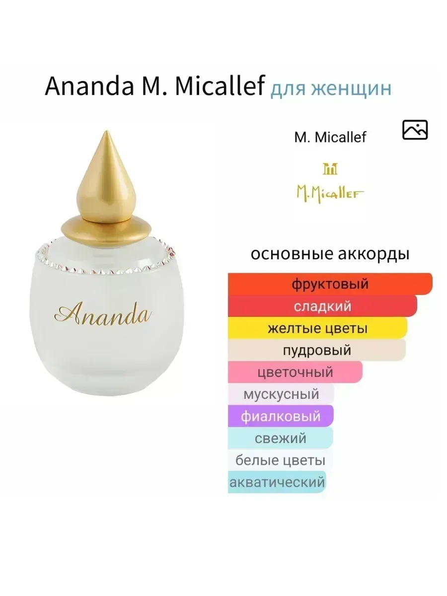 Ананда Микаллеф духи - миниатюра 2