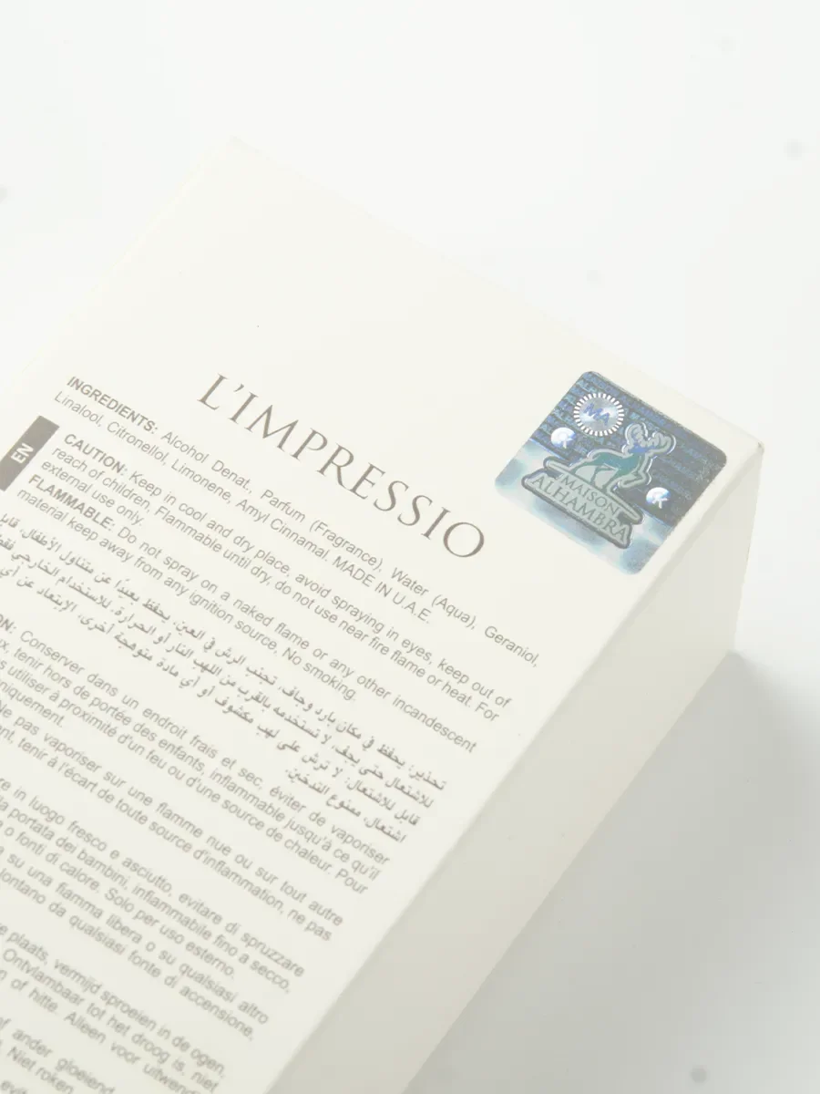 Арабские духи оригинал Maison Alhambra L'Impressio 3 - миниатюра 5