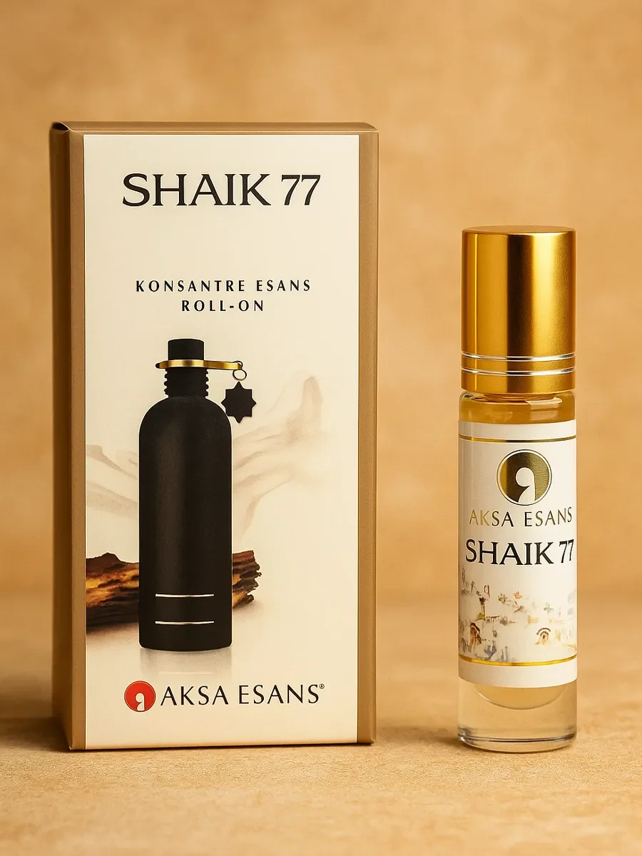 Арабские масляные духи SHAIK 77 Aksa Esans 6 мл - миниатюра 3