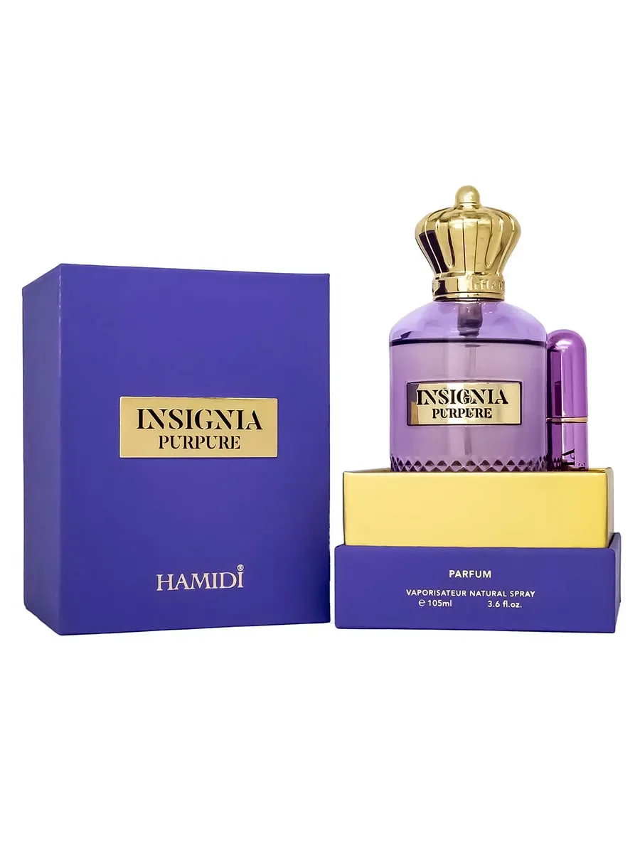 Стойкие арабские духи Hamidi Insigna Purpure,edp, 100+5ml - изображение 1