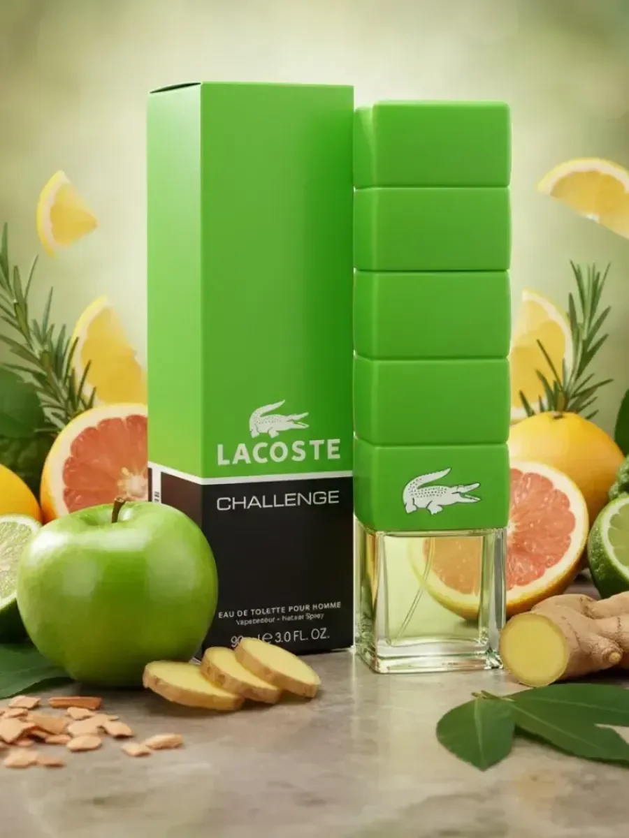 Туалетная вода Лакост Challenge Green Pour Homme 90 ml - миниатюра 3