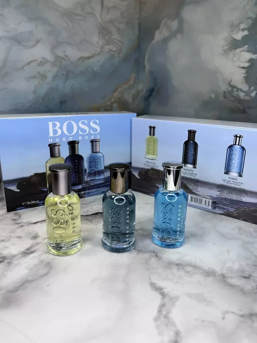 Парфюмерный мужской подарочный набор Хьюго Босс 3 x 30 ml - миниатюра 7