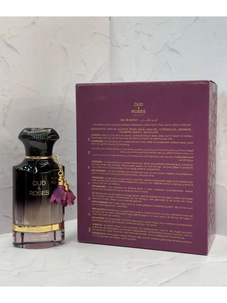 Арабские духи Oud & Roses 60 мл - миниатюра 3