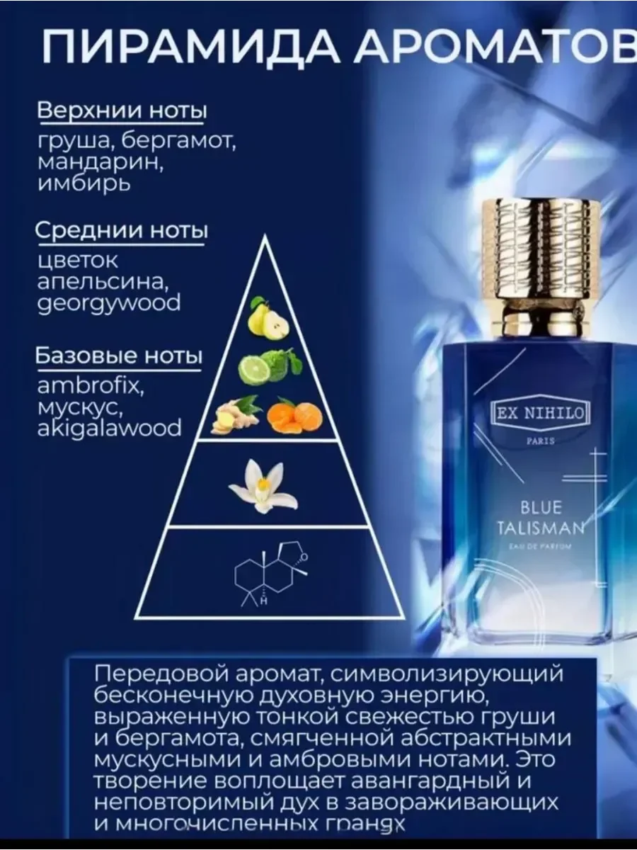 Духи Экс Нихило Blue Talisman edp unisex 100 ml - миниатюра 2