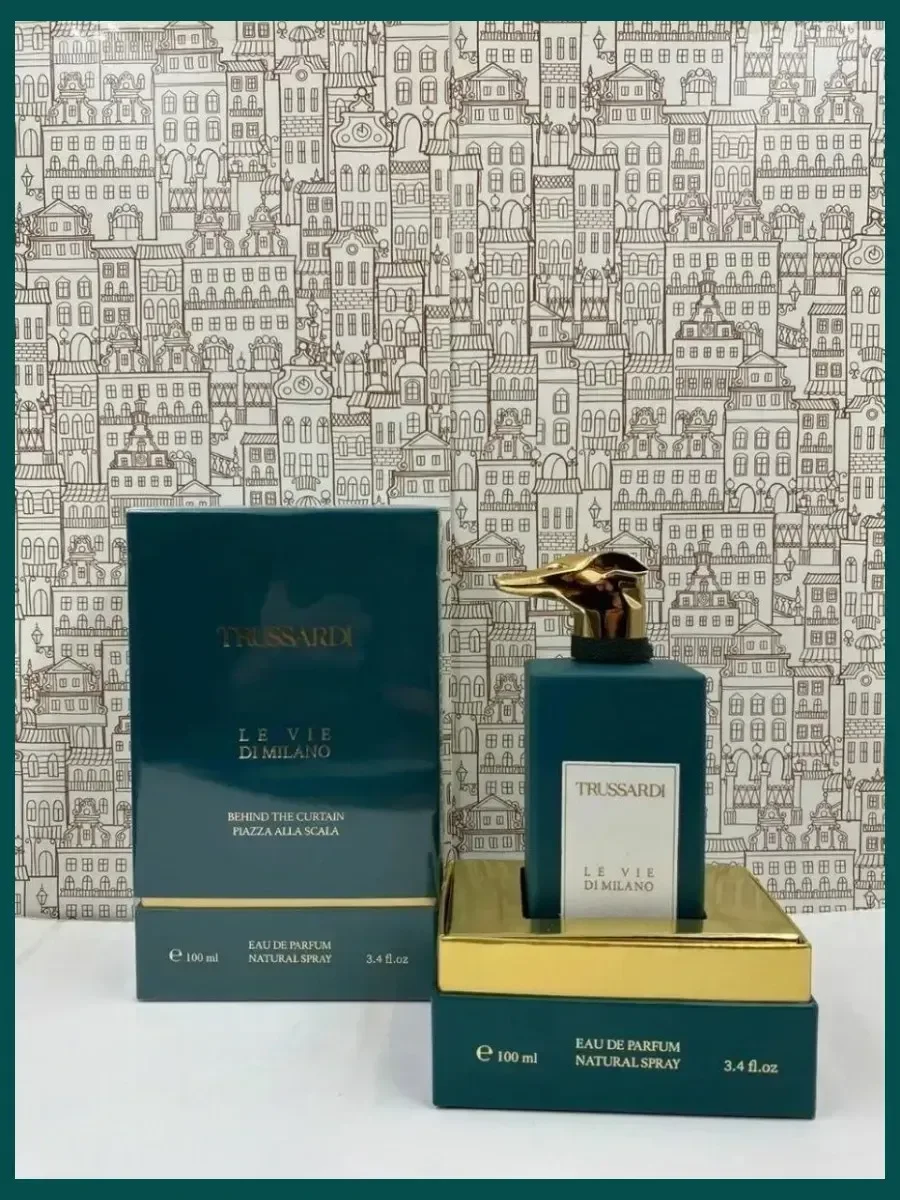Труссарди Le Vie Di Milano Behind The Curtain unisex 100 ml - миниатюра 6