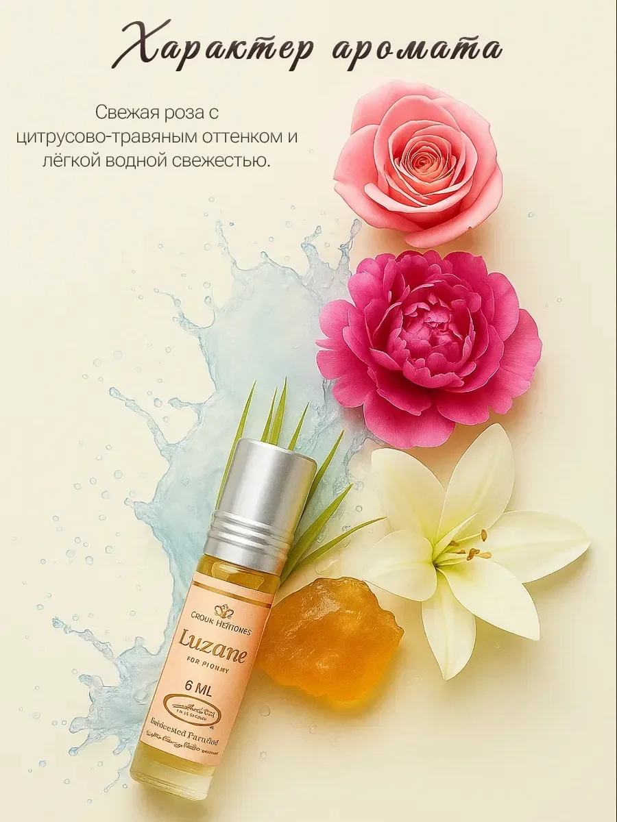 Арабские масляные духи Luzane Al Rehab, 6 мл - миниатюра 2