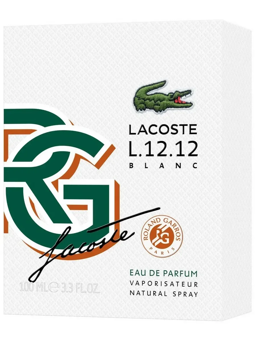 L.12.12 Blanc Edition Limit?e Roland Garros 100 ml - миниатюра 2