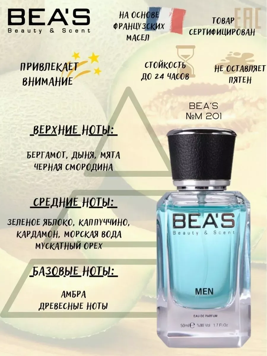 Парфюм Blue Seduction Блю Седакшн M 201 50 мл - миниатюра 2