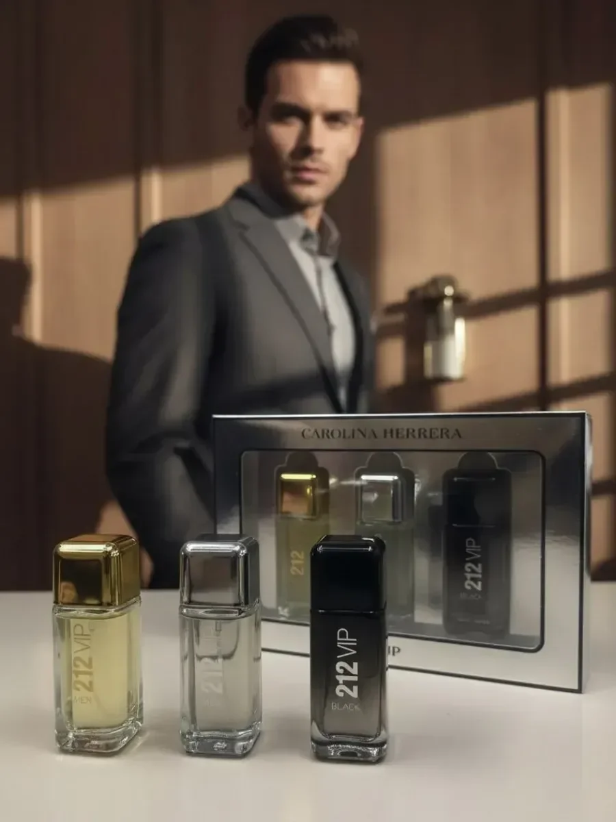 Парфюмерный мужской подарочный набор CH 212 men 3 x 30 ml - миниатюра 2
