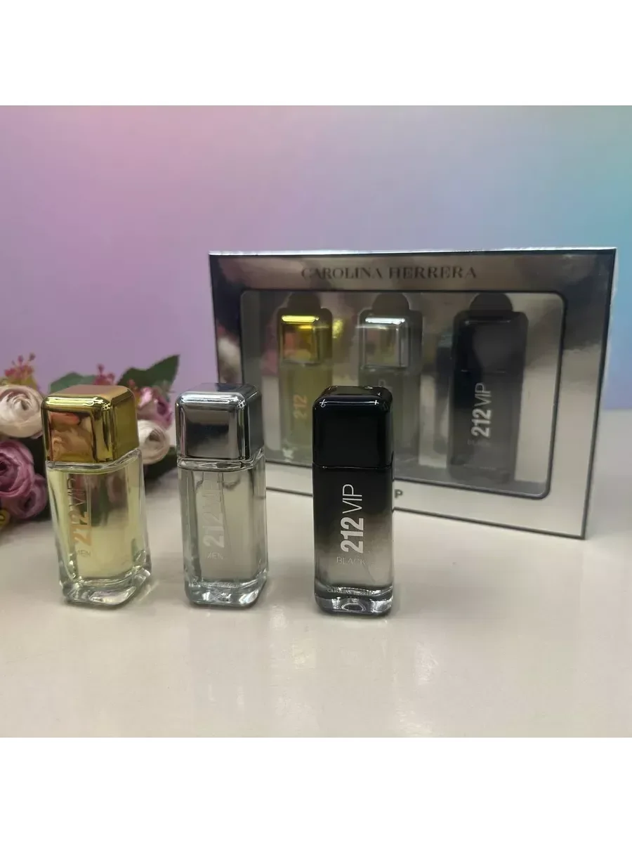 Парфюмерный мужской подарочный набор CH 212 men 3 x 30 ml - миниатюра 9