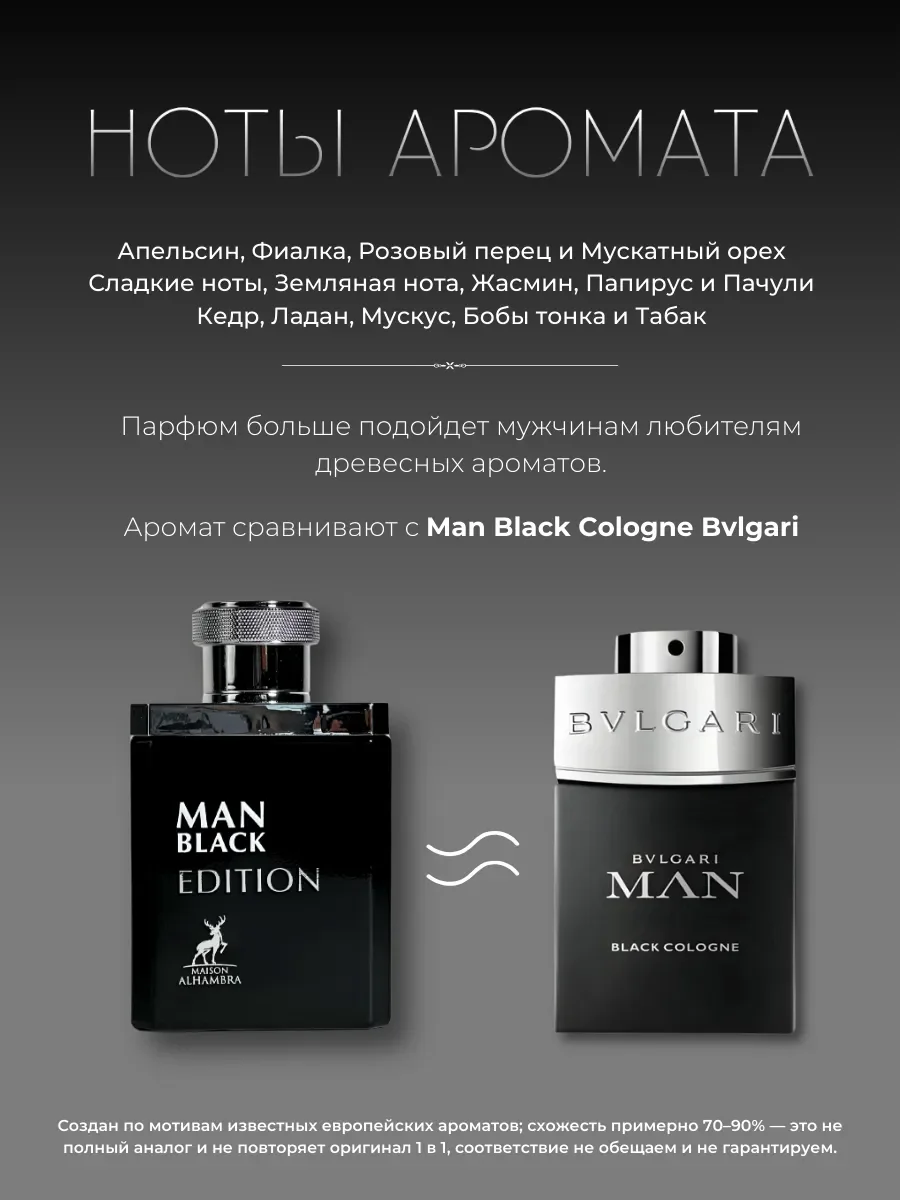 Духи арабские Man Black Edition - миниатюра 2