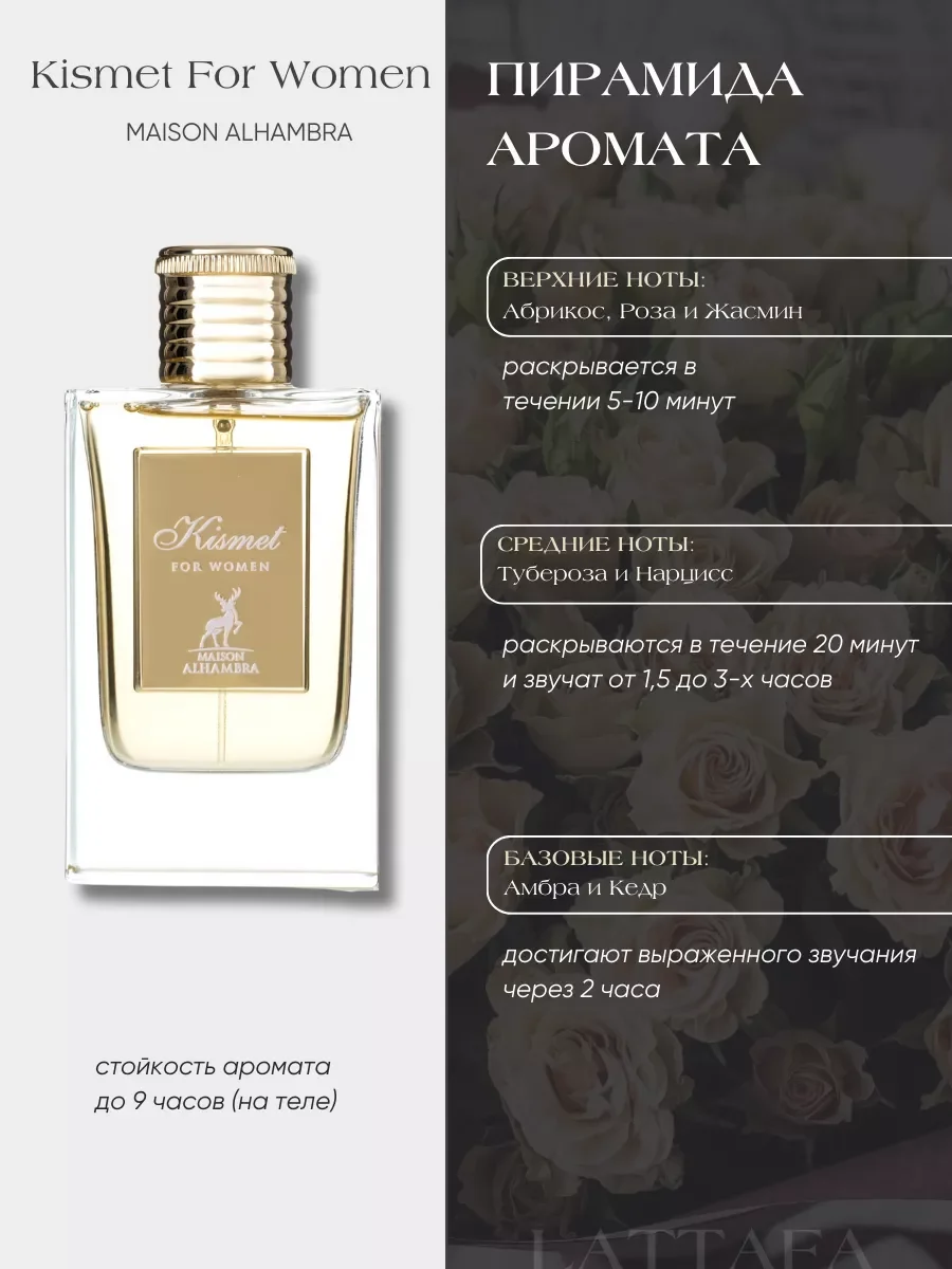 Духи женские арабские Kismet For Women - миниатюра 2