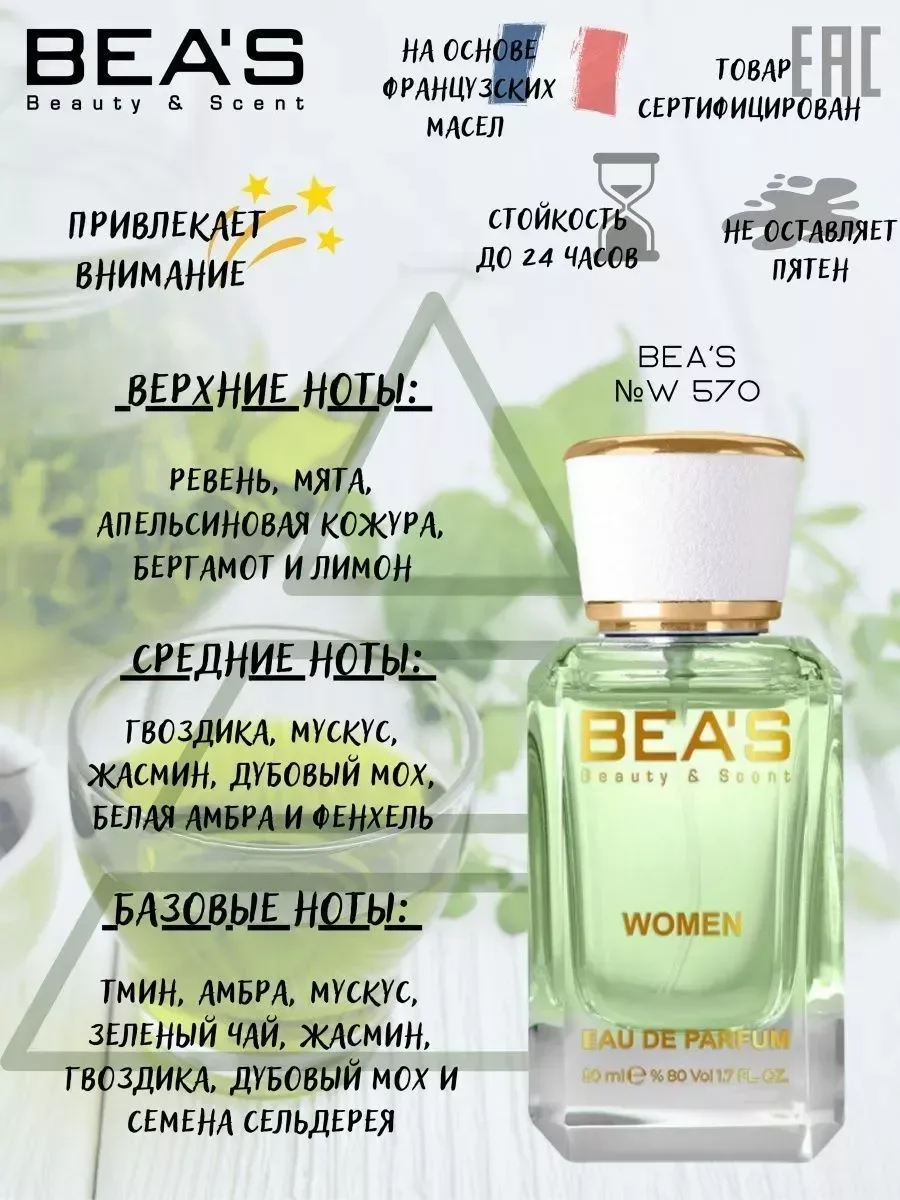 Духи Elizabeth Arden Green Tea Зеленый чай W 570 50 мл - миниатюра 2