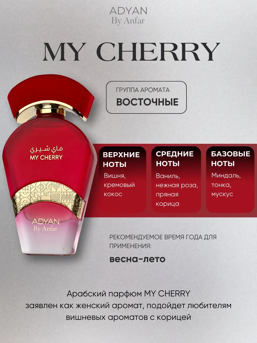 Духи арабские женские TROPICAL DELIGHTS MY CHERRY - миниатюра 2