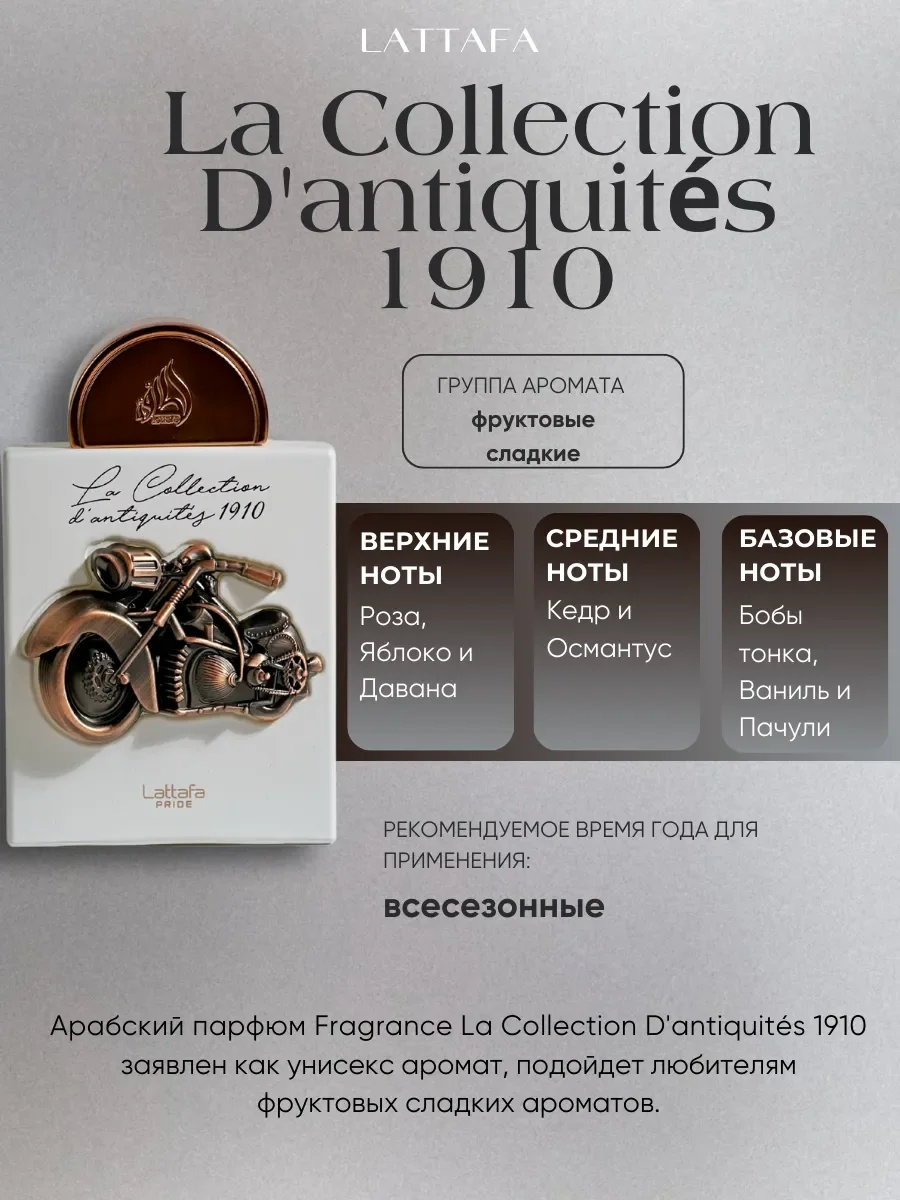 Духи арабские La Collection D'antiquit?s 1910 - миниатюра 2