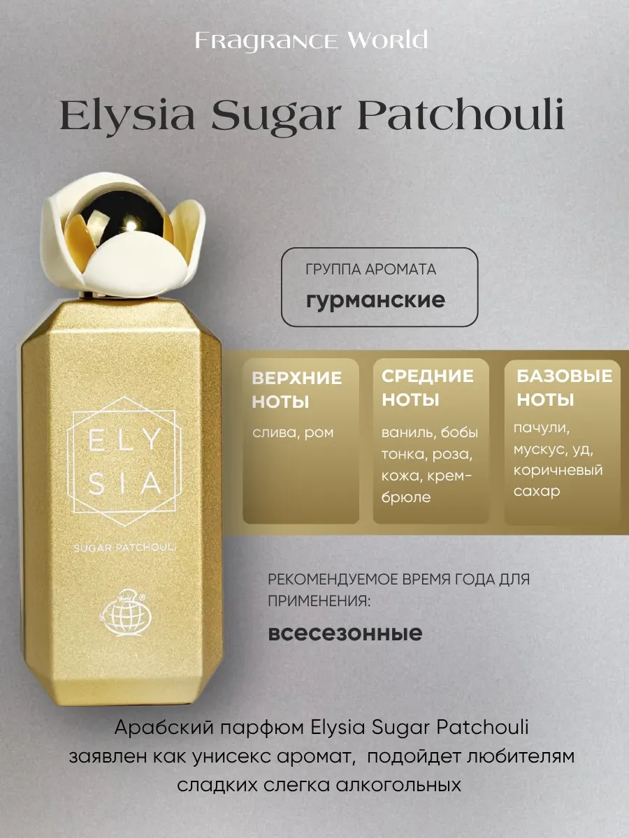 Духи арабские ELYSIA Sugar Patchouli по мотивам Kayali - миниатюра 2