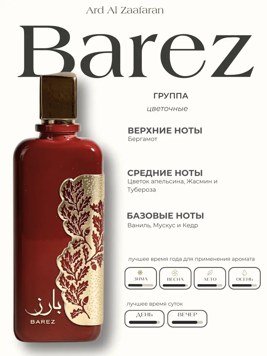 Духи женские арабские Barez - миниатюра 2
