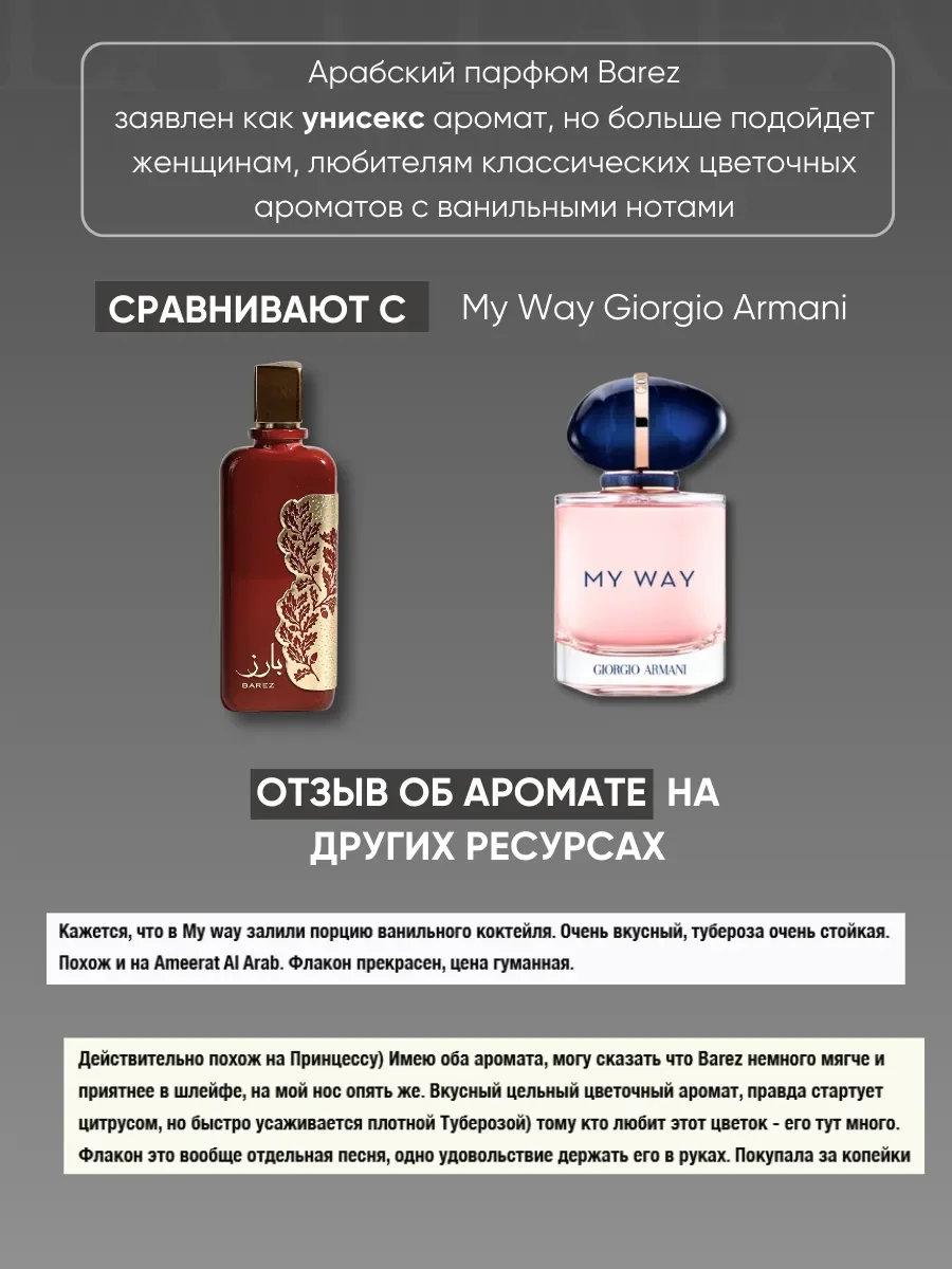Духи женские арабские Barez - миниатюра 3