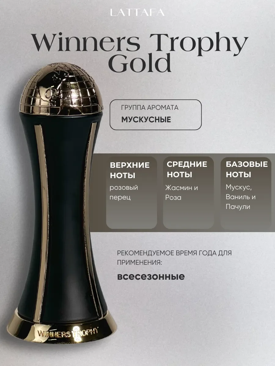 Духи арабские Winners Trophy Gold - миниатюра 2
