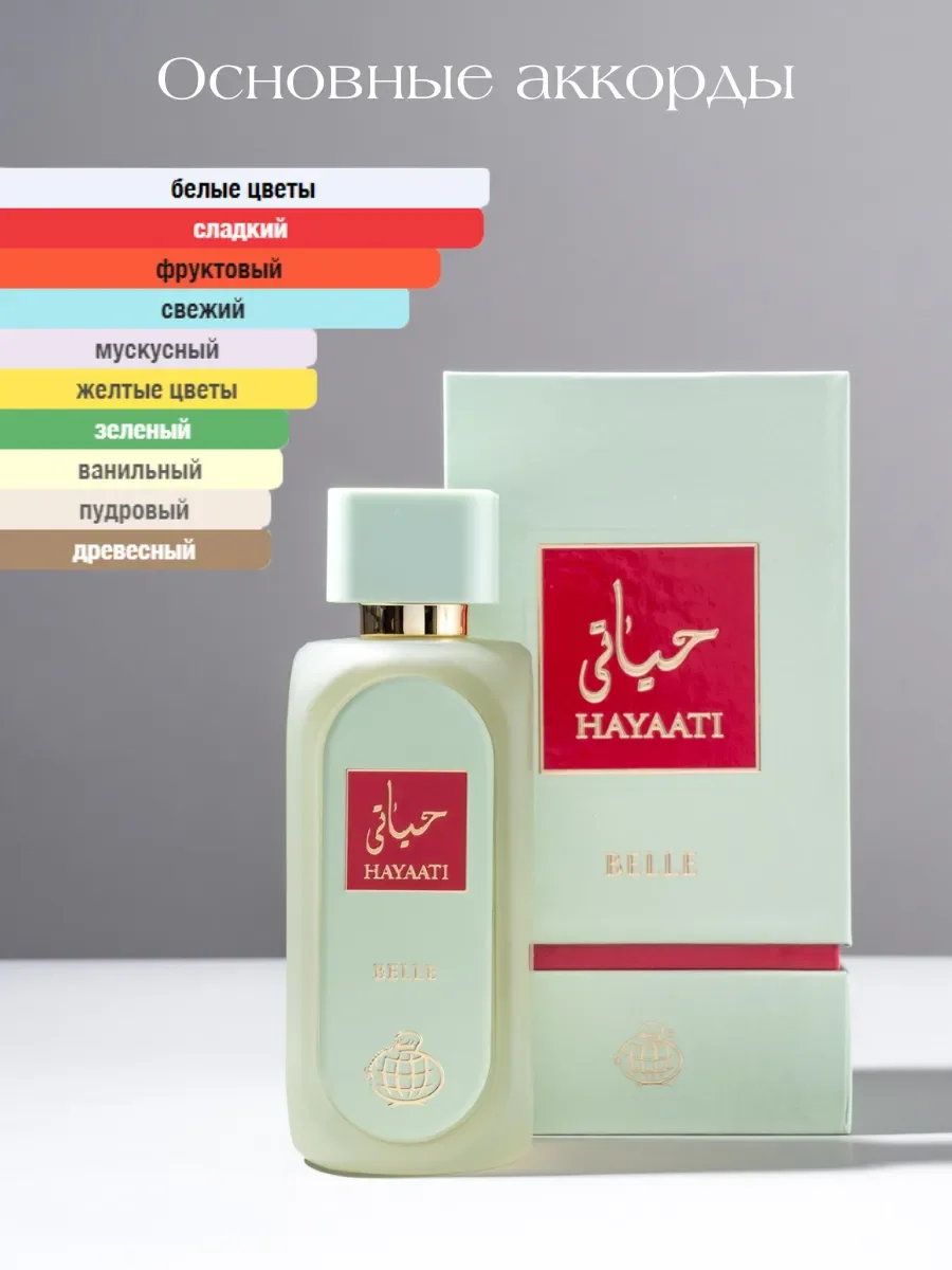 Духи женские арабские HAYAATI BELLE - миниатюра 3