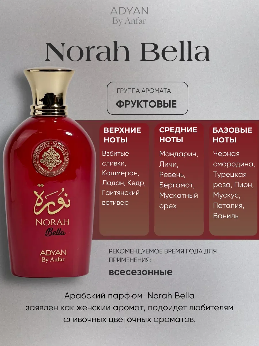 Духи арабские женские NORAH Bella - миниатюра 2