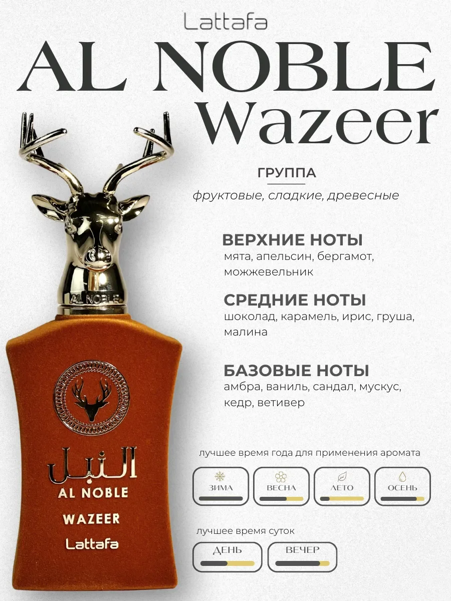 Духи арабские Al Noble Wazeer 100 ml - миниатюра 2