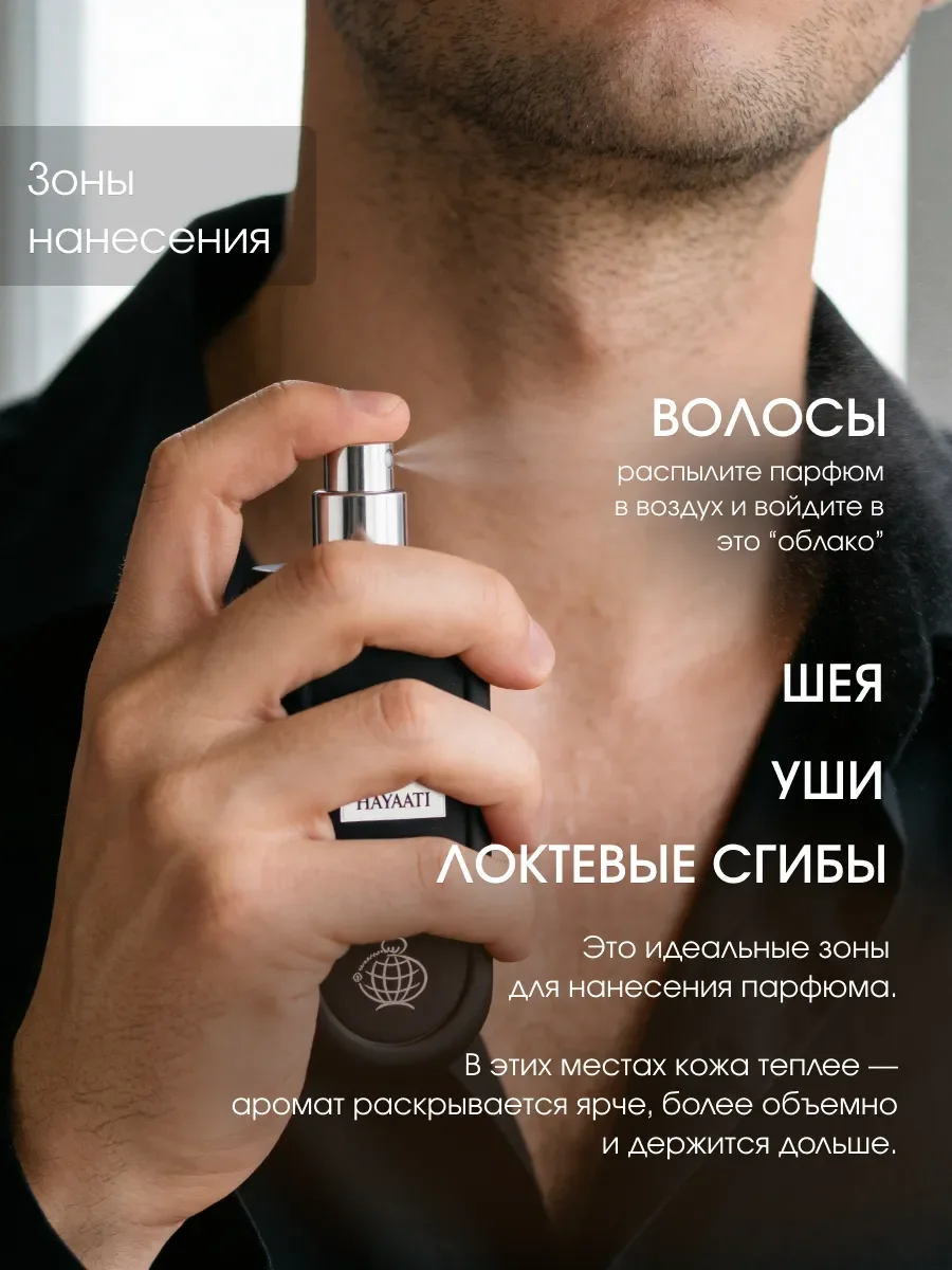 Духи мужские арабские HAYAATI 100 мл - миниатюра 4