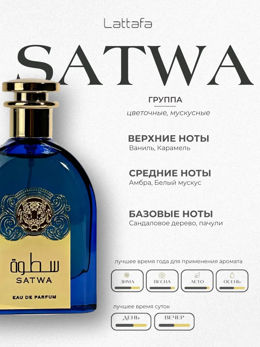 Духи женские арабские Satwa - миниатюра 2