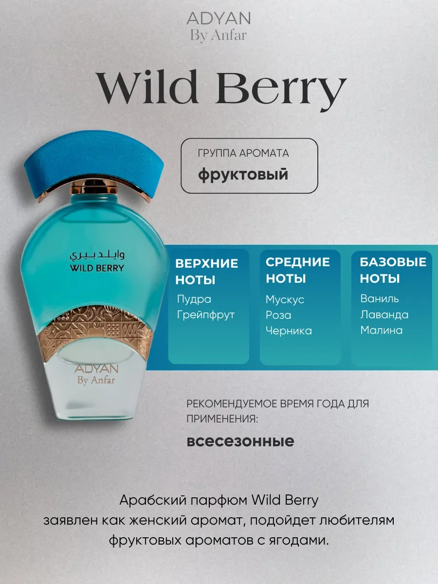 Духи арабские женские TROPICAL DELIGHTS WILD BERRY - миниатюра 2