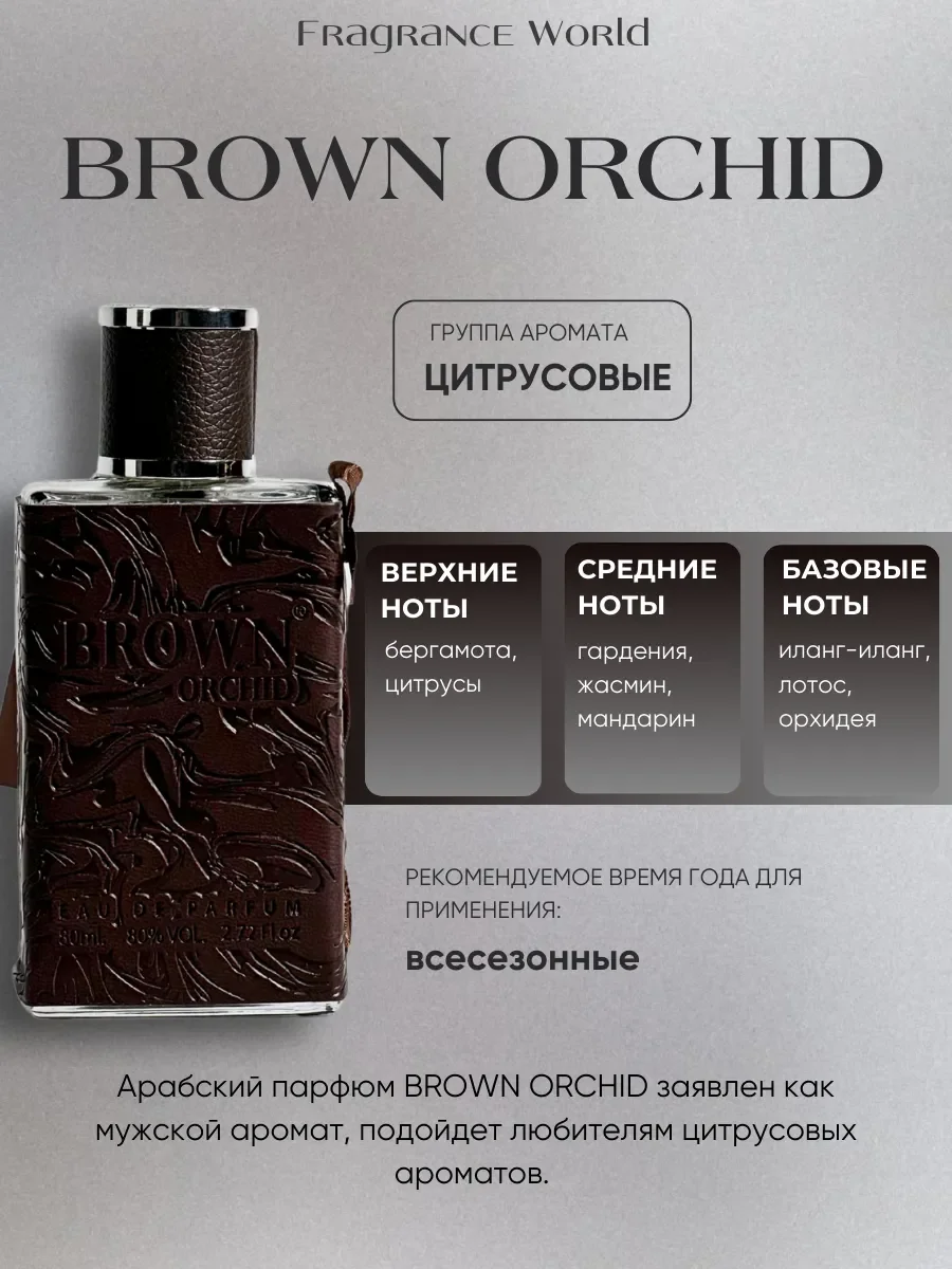 Духи арабские мужские BROWN ORCHID - миниатюра 2
