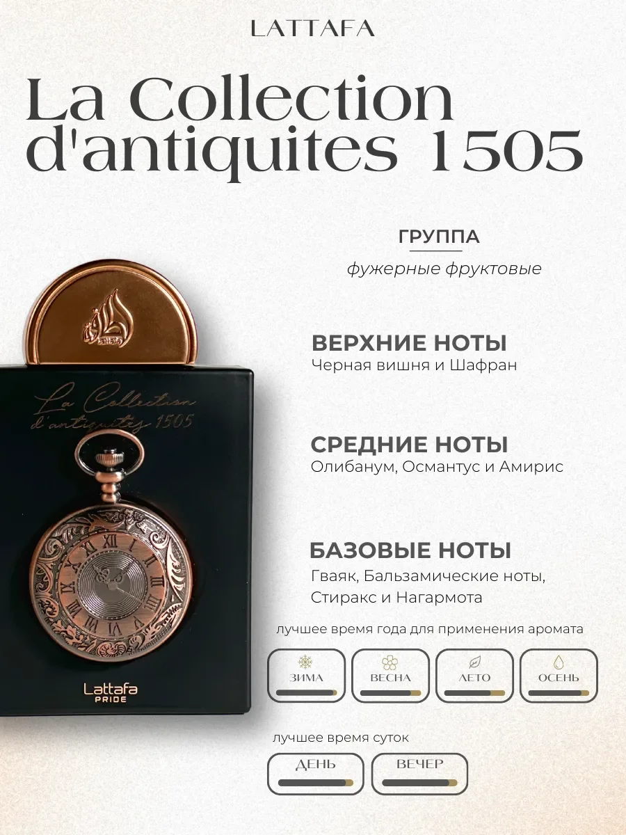 Духи арабские La Collection D'antiquites 1505 - миниатюра 2