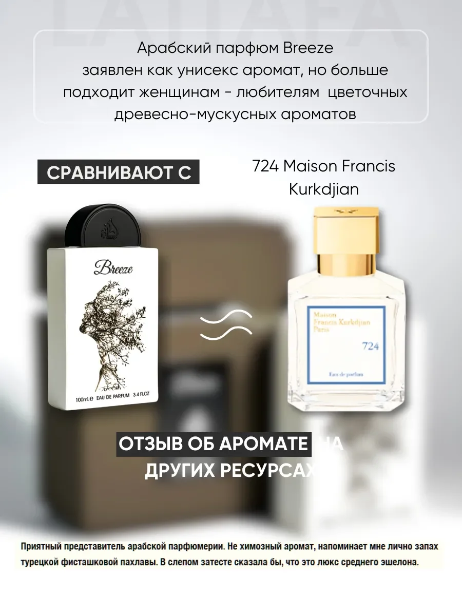 Духи арабские Breeze 100 мл - миниатюра 3