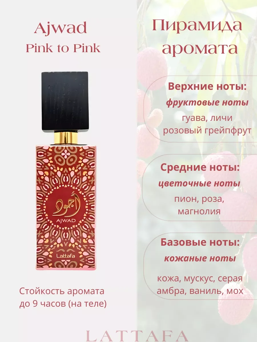 Духи арабские Ajwad Pink To Pink - миниатюра 2