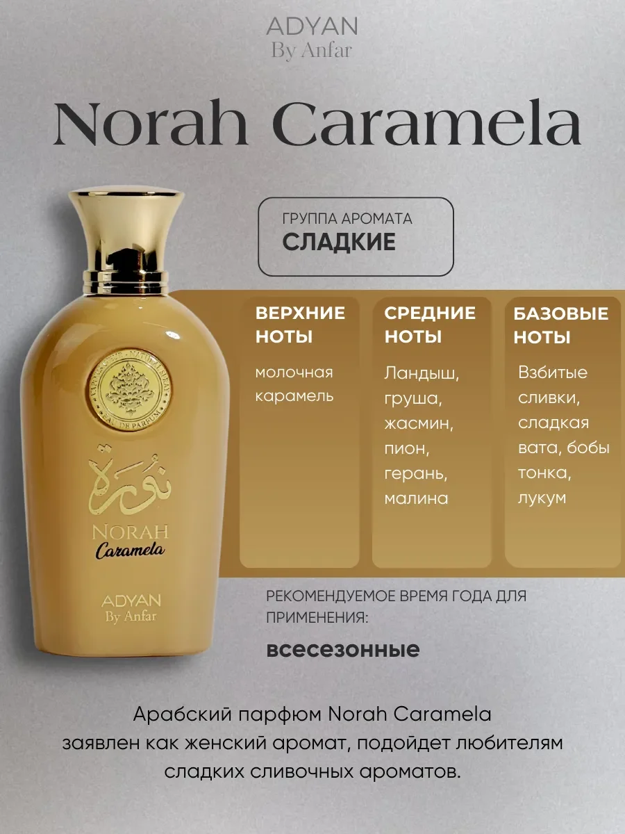 Духи арабские женские NORAH Caramela - миниатюра 2