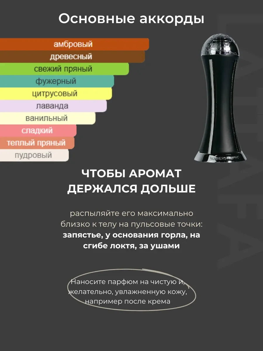 Духи арабские Winners Trophy Silver - миниатюра 3
