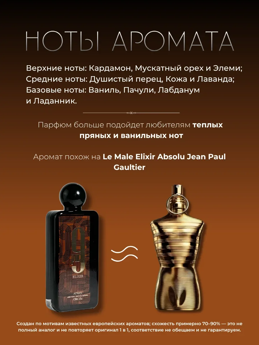 Духи мужские 9 PM Elixir - миниатюра 2