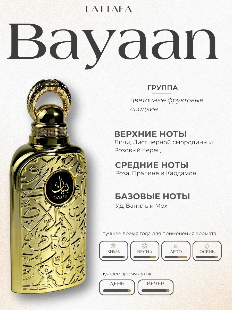 Духи женские арабские Bayaan 100 мл - миниатюра 2