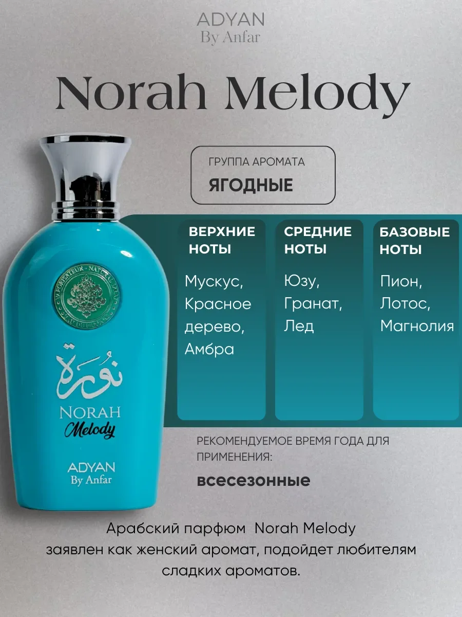 Духи арабские женские NORAH Melody - миниатюра 2