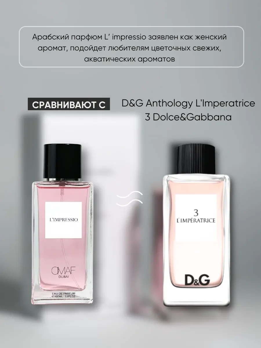 Духи арабские женские L'impressio по мотивам Imperatrice - миниатюра 3