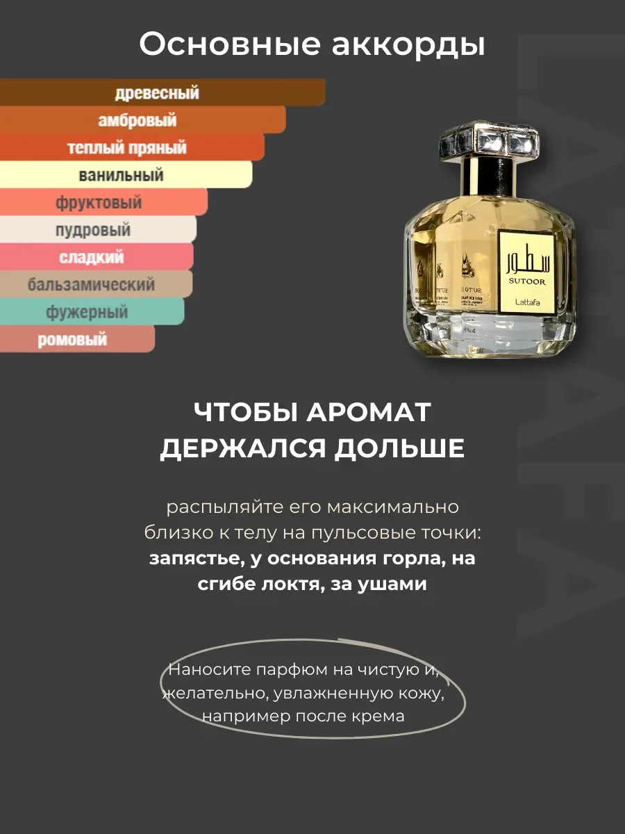 Духи женские арабские Sutoor - миниатюра 3